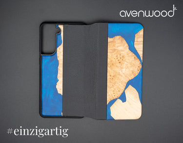 Samsung Galaxy S21 FE 5G PORTO COLLECTION FLIPCASE 13820 Blau